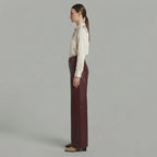 Women's Brown Leather Pant