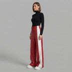 Women's Red Leather Pant