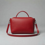 Women's Red  Leather Clutch