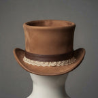 Buy Women's Brown Top Leather Hat