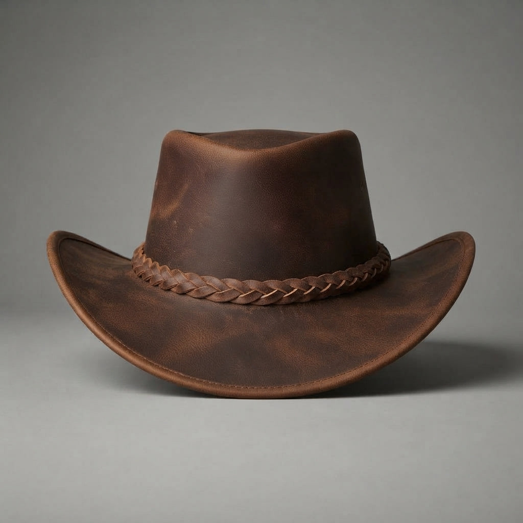 Buy Women's Brown Top Leather Hat