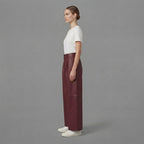 Women's Red Leather Pant