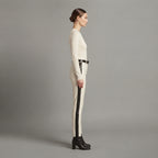 Women's White Leather Pant
