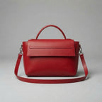 Women's Red  Leather Clutch