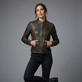 Women's Brown Leather Jacket