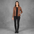 Women's Brown Leather Jacket