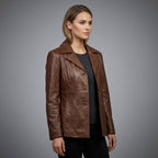 Women's Brown Leather Jacket