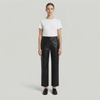 Women's Black Leather Pant
