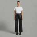 Women's Black Leather Pant