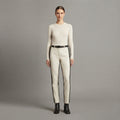 Women's White Leather Pant