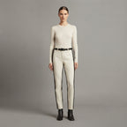 Women's White Leather Pant