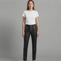 Women's Black Leather Pant