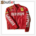 Ferrari Vintage Rennsport Lederjacke