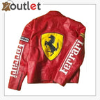 Ferrari Vintage Rennsport Lederjacke