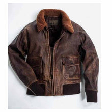 Load image into Gallery viewer, G-1 AirForce A-2 Aviator Flight Jacket Leather Outlet
