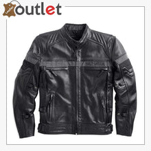 Load image into Gallery viewer, H-D Men&#39;s Triple Vent System Evolution Leather Jacket
