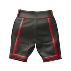 Handmade Sheep Leather Men Shorts With Red Stripes Leather Outlet