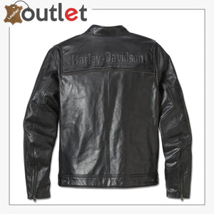 Harley-Davidson H-D Flex Layering System Café Racer Leather Jacket