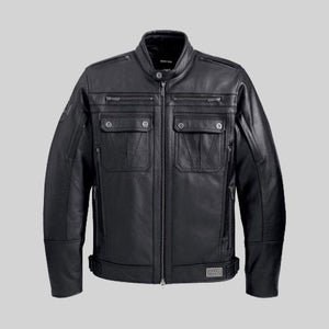 Harley-Davidson Men's Crossroad Black Leather Jacket