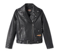 Harley-Davidson Damen Lederjacke zum 120. Jubiläum, Schwarz