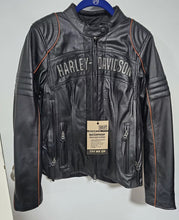 Load image into Gallery viewer, Harley-Davidson Women’s Reflective Rider Leather Jacket
