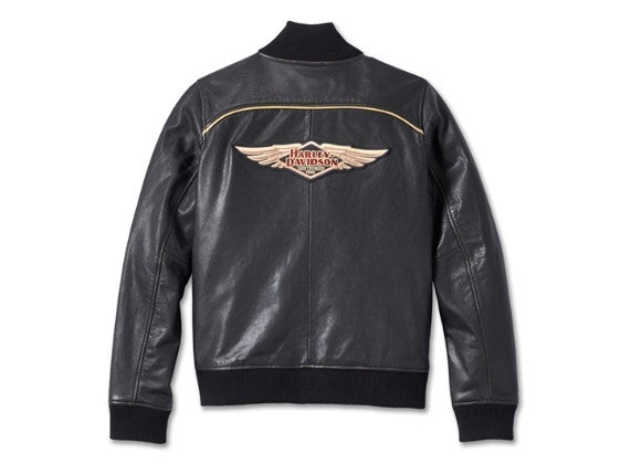 Harley-Davidson Damen Bomber-Lederjacke zum 120. Jubiläum