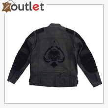 Load image into Gallery viewer, Harley Davidson Men Darkness Ace Of Spades Leather Jacket
