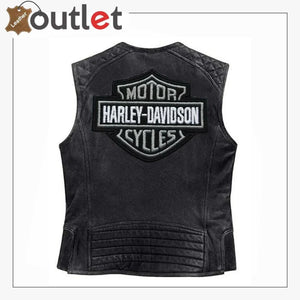 Harley Davidson Men Motorcycle Knuckle Distressed Leather Vest