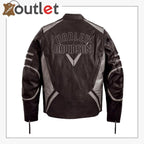 Harley Davidson Herren-Lederjacke, braun