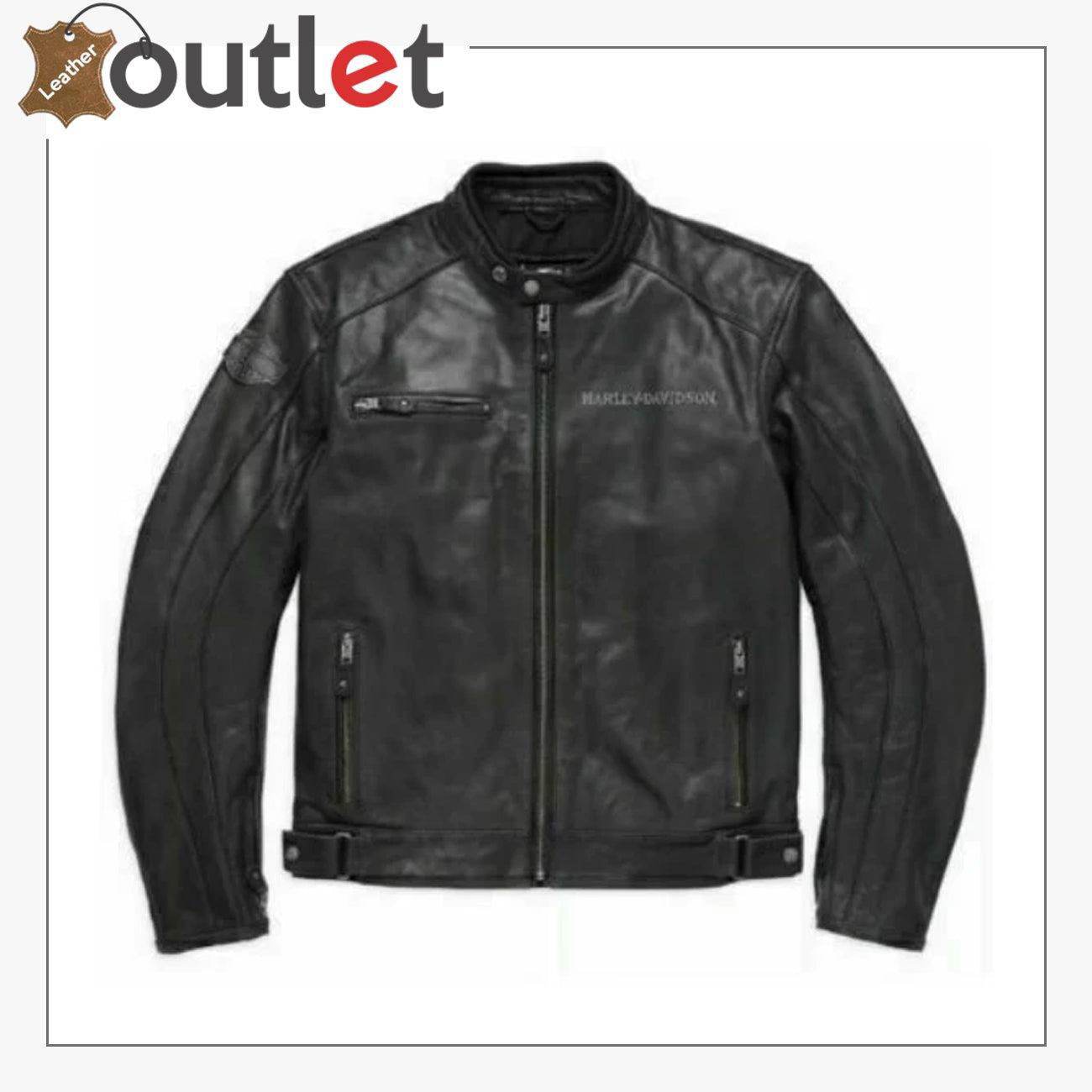 Harley Davidson Herren Lederjacke "Reflective Skull"
