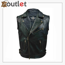 Load image into Gallery viewer, Harley Davidson Mens Layton Vintage Leather Vest
