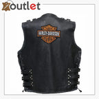 Harley Davidson Mens Piston Ii Leather Vest