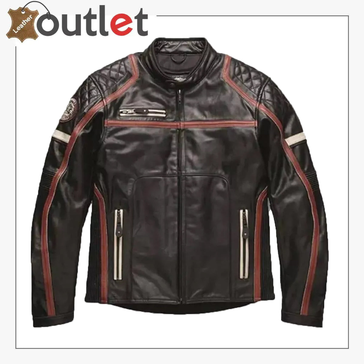 Harley Davidson Slim Fit Motorradjacke