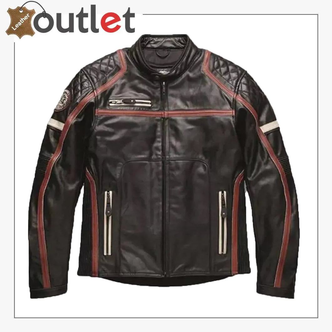 Harley Davidson Slim Fit Motorcycle Jacket