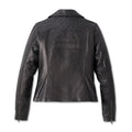 Harley Davidson Damen Klassische Schwarze Biker-Lederjacke