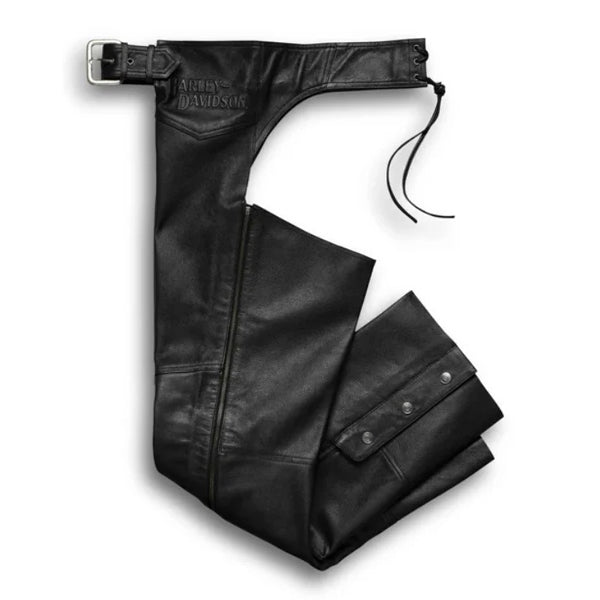 Harley Herren Lederchaps Stock II