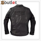 Indische Motorradjacke aus schwarzem Leder