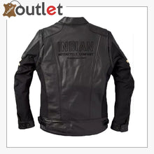 Load image into Gallery viewer, Indian Black Leather Riding Jacket
