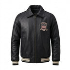 Distressed Leather Moto Jacket – Vintage Heritage Edition