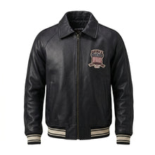 Load image into Gallery viewer, Distressed Leather Moto Jacket – Vintage Heritage Edition
