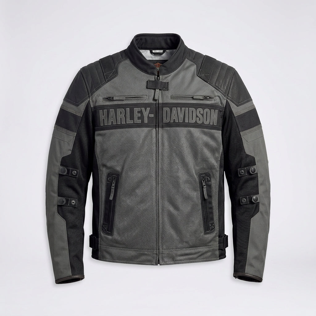 Herren Codec Textil- und Mesh-Motorradjacke – Harley Style belüftete Motorradjacke