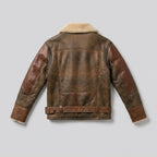 Men’s RAF B3 Aviator Shearling Leather Bomber Jacket – Flying Flight Coat