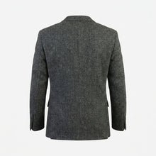 Load image into Gallery viewer, Men’s Gray Herringbone Wool Blazer – Classic Tailored Waverly Sport Coat
