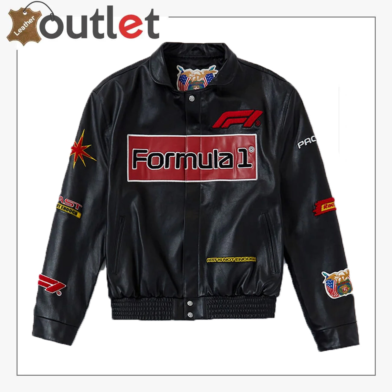 Jeff Hamilton Formel 1 Leder-Rennjacke
