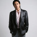 Men’s Premium Lambskin Leather Blazer – Classic Tailored Sport Coat