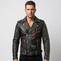 Multi Studs Hand Stitched Punk Jacket