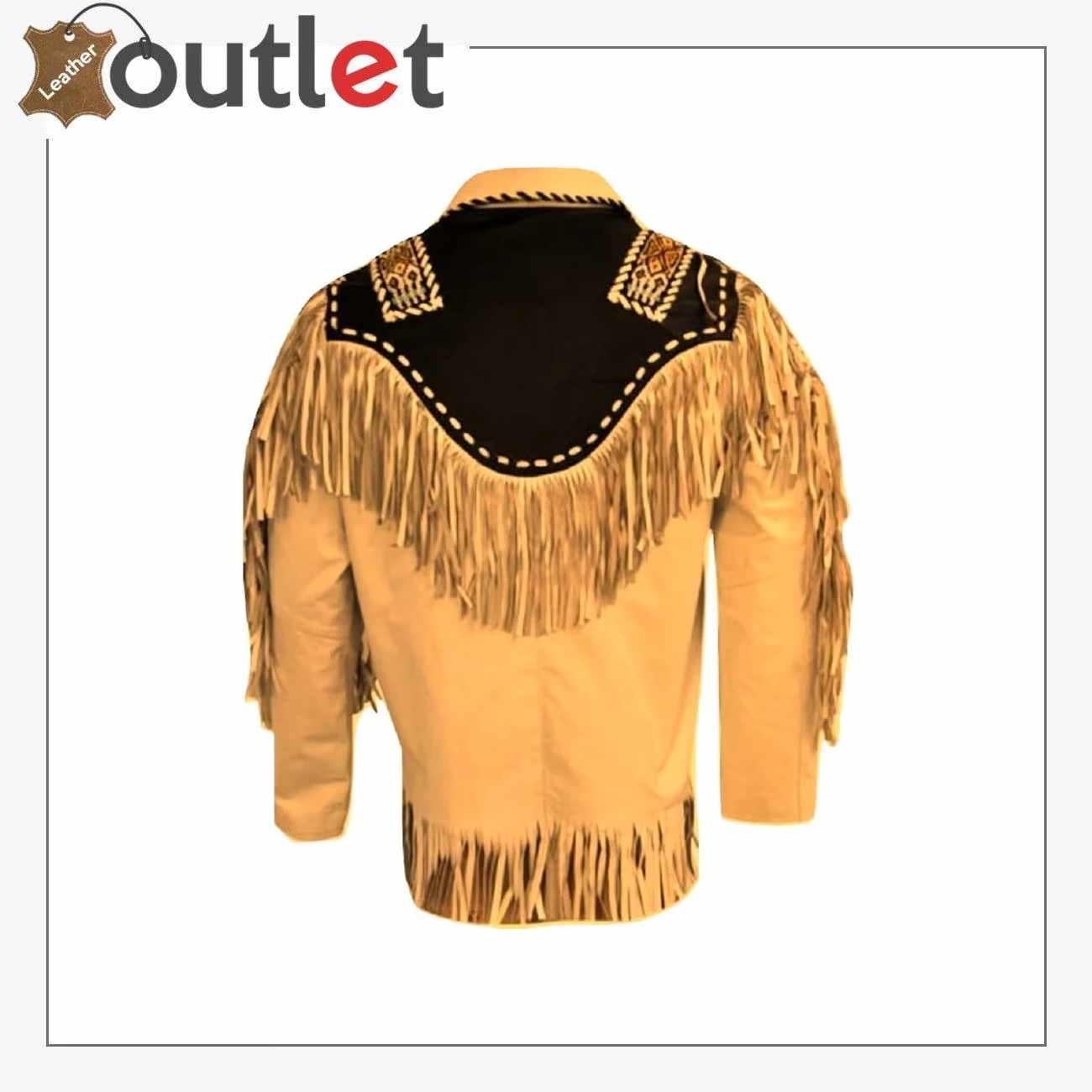 Herren Vintage Western Lederjacke