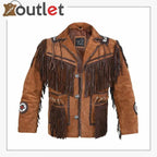Herren Western Wildlederjacke