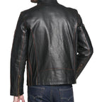 Herren Bikerjacke Black Rivet