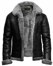 Load image into Gallery viewer, Men’s Classic B3 RAF Aviator Shearling Leather Bomber Jacket
